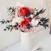 Dried Flowers Dried Natural Flowers Bouquet Rose Crystal Grass Eucalyptus Leaves Hydrangea Flower Wedding Marriage Decoration Accessori R230725