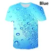 Camisetas masculinas Summer Cool Fashion 3D Beer Printing T-shirt Personality Graphic Tee Casual Manga Curta Tops Plus Size 2XS-6XL