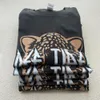 Pants Def Tired Tiger Printing Women Vintage Style T Shirts Short Sleeve Loose Cotton Crewneck Tops Tees 80s 90s Summer Casual Shirts