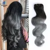 300G Ombre Dwucie Human Hair Bundles T 1b Grey DOBRY Brazylijska Brazylijska Brazylijska Kambodżańska peruwiańska Indian296f