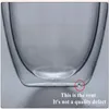 Wine Glasses Double Wall Glass Cup 80 150 250 350 450ml Beer Coffee Water Cups Heat Resistant Transparent Mug Drinkware Tumbler 230725