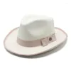 Berretti Cappello da cowboy da uomo Accessori da cowgirl di lusso Cappelli eleganti 2023 Fedora Gentleman Jazz Country Cap Designer