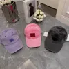 Designer Ball Caps Washed Denim Cap Face Patchwork Hoeden Casquette voor dames 3 kleuren ademend verstelbaar