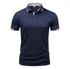 Erkek Polos Tasarımcısı Polo T Shirtler Adam Yaz Kısa Kollu Yakel Erkek Gömlek Hombres Tee Homme