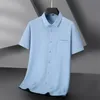 Mens Casual Shirts Men Shirt Short Sleeve Summer Waterproof Oil Proof Antifouling Oversize 6XL 7XL 8XL 10XL Plus Size Formal High Quality 230726