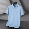 Camisas casuales para hombre Camisa de hombre de manga corta de verano a prueba de agua a prueba de aceite antiincrustante de gran tamaño 6XL 7XL 8XL 10XL Tallas grandes Formal de alta calidad 230726