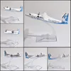 Aircraft Modle Jason Tutu Aero Mongolia Fokker F50 samolot samolot Erj145 Model Diecast Metal 1 400 Scale Drop 230725