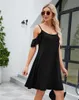 Lu Party Dress Summer Ny Casual Suspended Tank Top Off Axel Ruffle Sleeve Dress Womens Dress Fashion Beach