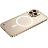 Custodie per telefoni in metallo per iPhone 12 13 14 Pro Max Cover 14 Plus Custodia per telefono con telaio in alluminio magnetico