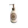 Liquid Soap Dispenser European Ceramic Bottle Flowers Overglaze Decorative Shampoo Press Bottles Ice Crack Home Badrum Dekoration Tillbehör 230726