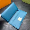 Designer Unisex Leather Wallet Luxury Brand Women Men Coin Purses Classic Clutch Bag Pocket