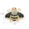 Pins Brooches Baiduqiandu Brand Wholesale Lots of 10 Pcs Enameled and Crystal Insect Bee Brooch Lapel Pins 230725