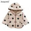 Vestes Réversible Veste Manteaux Bébé Garçons Fille Polka Dot Printemps Automne Parkas Manteau pour Survêtement À Capuche Enfants Vêtements 230725