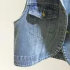 Dames Vesten Vintage Lichtblauw Denim Vest Vrouwen Losse Korte Cowboy Vest Lente Zomer Koreaanse Big Pocket Mouwloze Jeans Jas