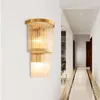 Настенные лампы постмодернистская хрустальная лампа Американская роскошная для гостиной спальни изучение декор E14 легкие ванные комнаты