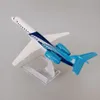 Modelo de avión Air AERO MONGOLIA ERJ ERJ145 JU-1800 Airlines escala 1/400, modelo de avión fundido a presión, soporte de modelo de avión de aleación de Metal, avión 16cm 230725