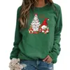 Women's Hoodies Cartoon Christmas Party Sweatshirts For Women 2023 Winter Pullover Long Sleeve Fashion Hoodie Casual Loose Santa Claus Top