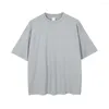 T-shirts pour hommes T-shirt raglan en coton lavé d'été T-shirt oversize à manches courtes à empiècements Hip Hop Streetwear cinq couleurs