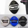 4pcs lot Car lock protector sticker Stainless Steel Car door lock cover For toyota GT86 corolla c-hr rav4 Car Styling Accessories270U