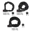 Bike Locks WEST BIKING Anti-theft Bicycle Lock MTB Road Bike Safety Chain Lock With 2 Keys Outdoor Cycling Bicycle Accessories Bike Locks 230725