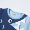 Sweats à capuche TUONXYE Hiver Garçons Manches Longues Velours Mignon Dessin Animé Requin Broderie Coton Doux Bébé Enfants Pull Vêtements 230725