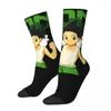 Мужские носки смешной сумасшедший носок для мужчин милый гон freecss хип -хоп хараджуку x аниме бесшовное рисунок