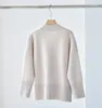 Kvinnors stickor Tees Naizaiga 100 Cashmere Vneck fördubblar förtjockad retro Lös stickad tröja Jacka Aprikos Camel Color Women PZ3 230725