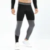 Calças masculinas de compressão para corrida leggings atléticas para exercícios de corrida