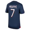 23 24 24 Mbappe koszulki piłkarskie Hakimi Sergio Ramos Verratti Danilo Sanches 2023 2024 Maillots Football Shirt Men Kit Sets Enfants