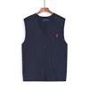 Designer kamizelka swetra bez rękawów Paul koszulka bawełniana haft haftowe koszulki przyczynowe w szyku w dekolcie