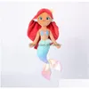 Stuffed Plush Animals Fashion Kawaii Mermaid Lil Toy Pp Cotton Cartoon Character Doll Festival Gift Pillow Kids Drop Delivery Toys G Dhgb4