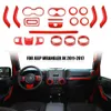 21Pcs Full Set Interior Decoration Trim Kit For Jeep Wrangler JK 2011-20172308