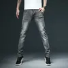 New Men's Skinny White Jeans Fashion Casual Elastic Cotton Slim Denim Pants Male Brand Clothing Black Gray Khaki 210318 L230726