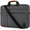 Laptoptaschen DOMISO 14" 156" 17" Zoll Verdickte multifunktionale Laptophülle Aktentasche Messenger Bag mit USB-Ladeanschluss 230725