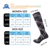 Calzini sportivi Donna Uomo Compressione anti fatica 20-30 Mmhg Pallacanestro Golf Skateboard durevole antiscivolo Per il ciclismo