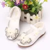 Flat Shoes Spring Autumn Bow Knot Kids For Girls Princess PU Leather Soft Baby Pearl Children Party Dress Dance