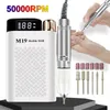 Nail Manicure Set Drill Machine Electric File Sander Borr Bits LED Display för Gel Ta bort Polish Pen Salon Tool 230726