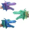 Puppets Realistic Dinosaur Head Role Bath Gift rubber spinosaurus Hand Puppet Toys for Boys Girls Toddlers Adults 230726