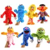 Fantoches 30 cm grande fantoche adorável desenho animado Elmo CookieMonster Oscar Sesame Street brinquedo de pelúcia macio fantoche de mão boneca para crianças presentes 230726