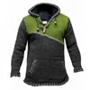 Men's Hoodies Hooded Color Block Men Long Sleeve Stitching Hoodie Sweater Autumn Winter Jumper