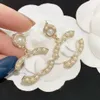 Kadınlar Dangle Küpe Tasarımcısı Sier Pearl Diamond Küpe Moda Partisi Takı Hediyesi 20 Stil