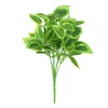 Fiori decorativi Decorazione paesaggistica per parete vegetale simulata con 7 foglie di gomma in bundle Piante in vaso Composizioni floreali e verde