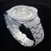 Andere Uhren Hohle mechanische Uhr Top Luxus Diamant Silber Automatik Mode Hip Hop High End Wasserdichte Uhr Drop 230725