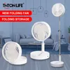 Other Home Garden TINTON LIFE Folding Portable Fan USB Air Cooler Silent Rechargeable Wireless Floor Standing Fan for Camping Desk 230725