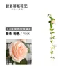 Dekorativa blommor 2 Pack Rose Garland 13 ft Fake Flower For Valentine's Day Wedding Table Arrangement Diy Wreath Decor