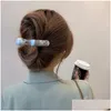 ヘアアクセサリーポニーテールホルダーフレンチハイグレードメタルパールヘアピンヘッドガール気質の背面ダックビークグラブクリップエレガントなシャーDHNFM