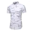 Chemises décontractées pour hommes Fasion 9 Style Desin Sort Sleeve Sirt Print Beac Blouse 2023 Summer Clotin Plus Asian Size M-XXXL 4XL 5XL