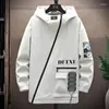 Männer Jacken Mode 2023 Frühling Herbst Casual Mit Kapuze Street Hip Hop Mäntel Jugend Zipper Windjacke Große Größe Top Kleidung