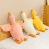 Cute Big White Goose Sleeping Pillow Stuffed toy Duck Goose Doll Pillow Bed Bodhi Duck Doll New Year Gift