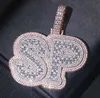 Hip Hop Iced ut anpassat namn VVS Moissanite Necklace Pendant Jewelry Manufacturer 3D Design Pendant